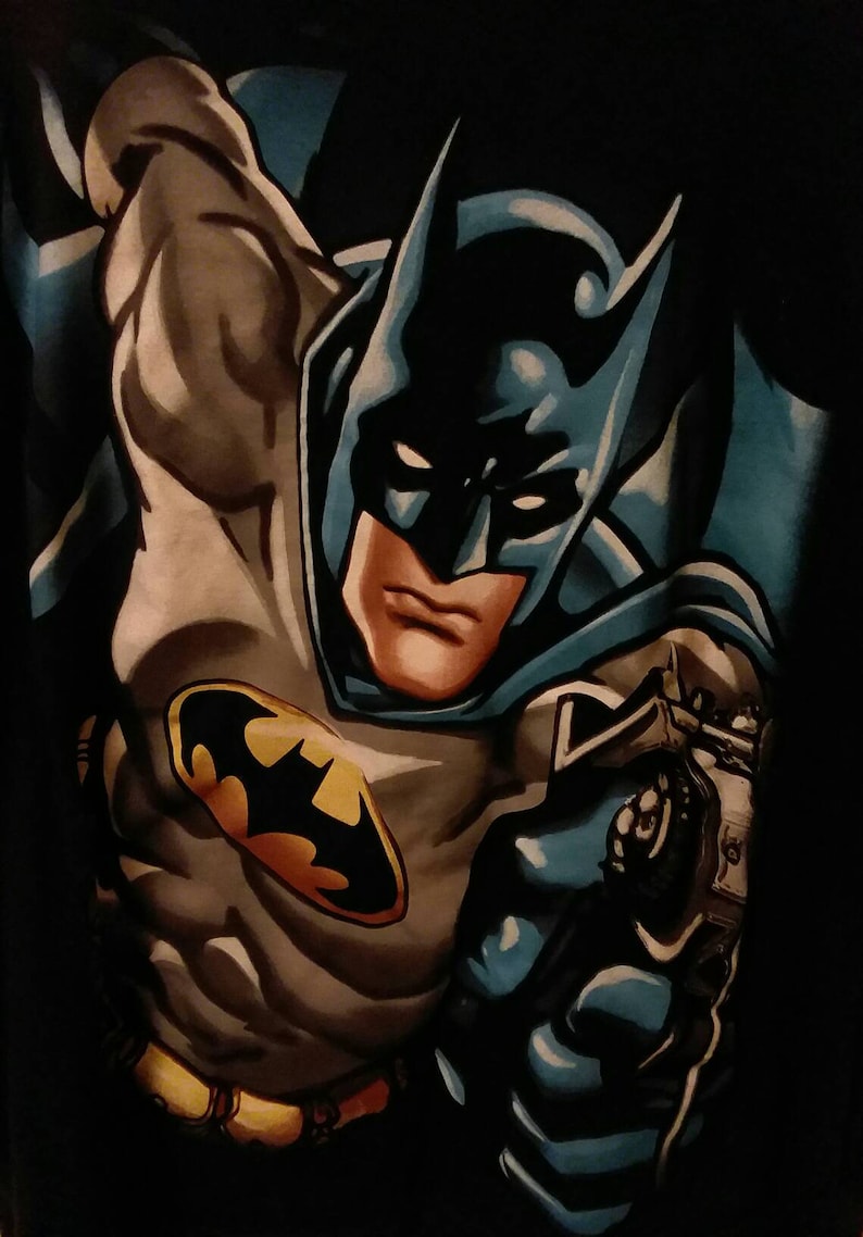 Batman T-Shirt Graphic Tees Vintage T-Shirt DC Comics T-Shirt Adult XL Tees Super Hero Shirts Comic Shirts 90s Batman Shirt Men/'s T-Shirt