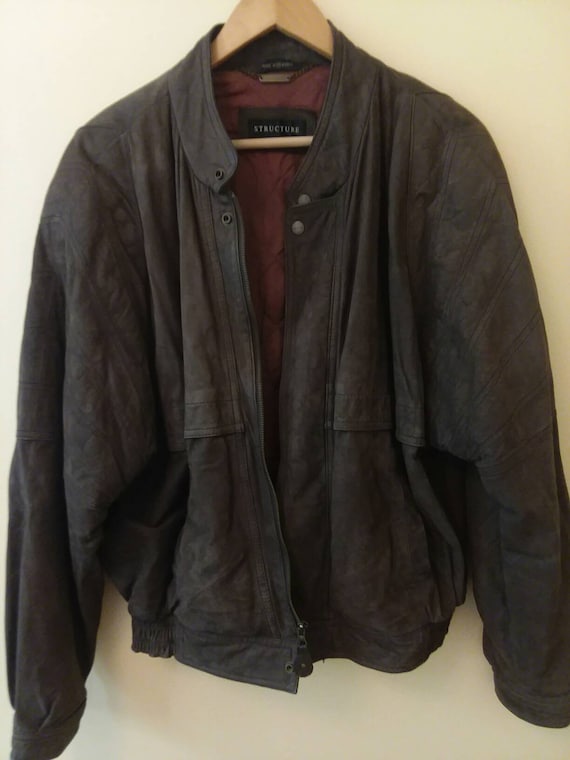 Structure Leather Jacket Suede Jacket Structure Ja