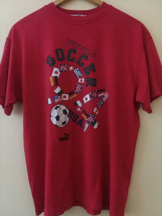 1994 World Soccer T-Shirt Puma World Soccer Tee US