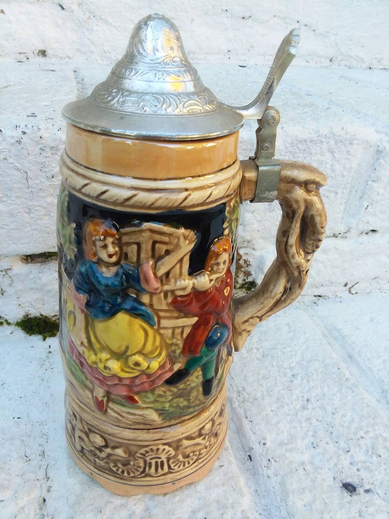 Musical German Beer Stein Collectible Beer Steins Music Box Etsy