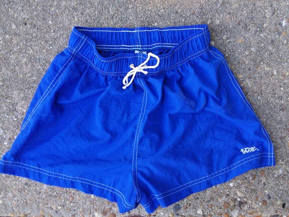 blue swim shorts womens