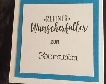 Geldgeschenk Box Wunscherfüller zur Kommunion/Konfirmation/Firmung/Jugendweihe