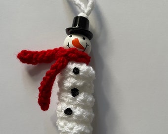 Lucky worm snowman