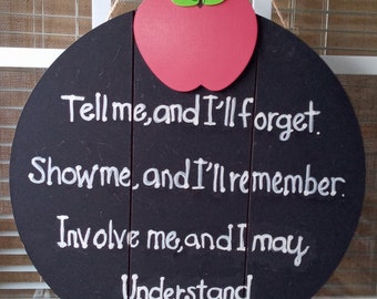 Teacher wood sign, Motivational Classroom sign, door sign