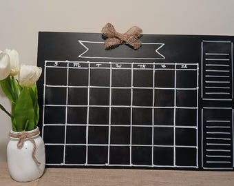 Large Monthly Chalkboard Calendar