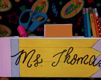 Pencil Holder Personalized Teacher Pencil Holder