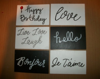 Wooden postcards, Mailable, Valentine's Day cards, Greeting wood postcards, love wood postcards, gifts, keepsakes