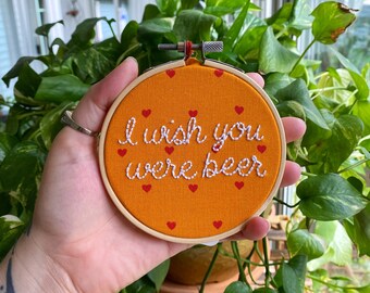 I wish you were beer Mini Hoop