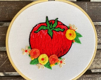 You Say Tomato I Say Tomato Floral Hoop