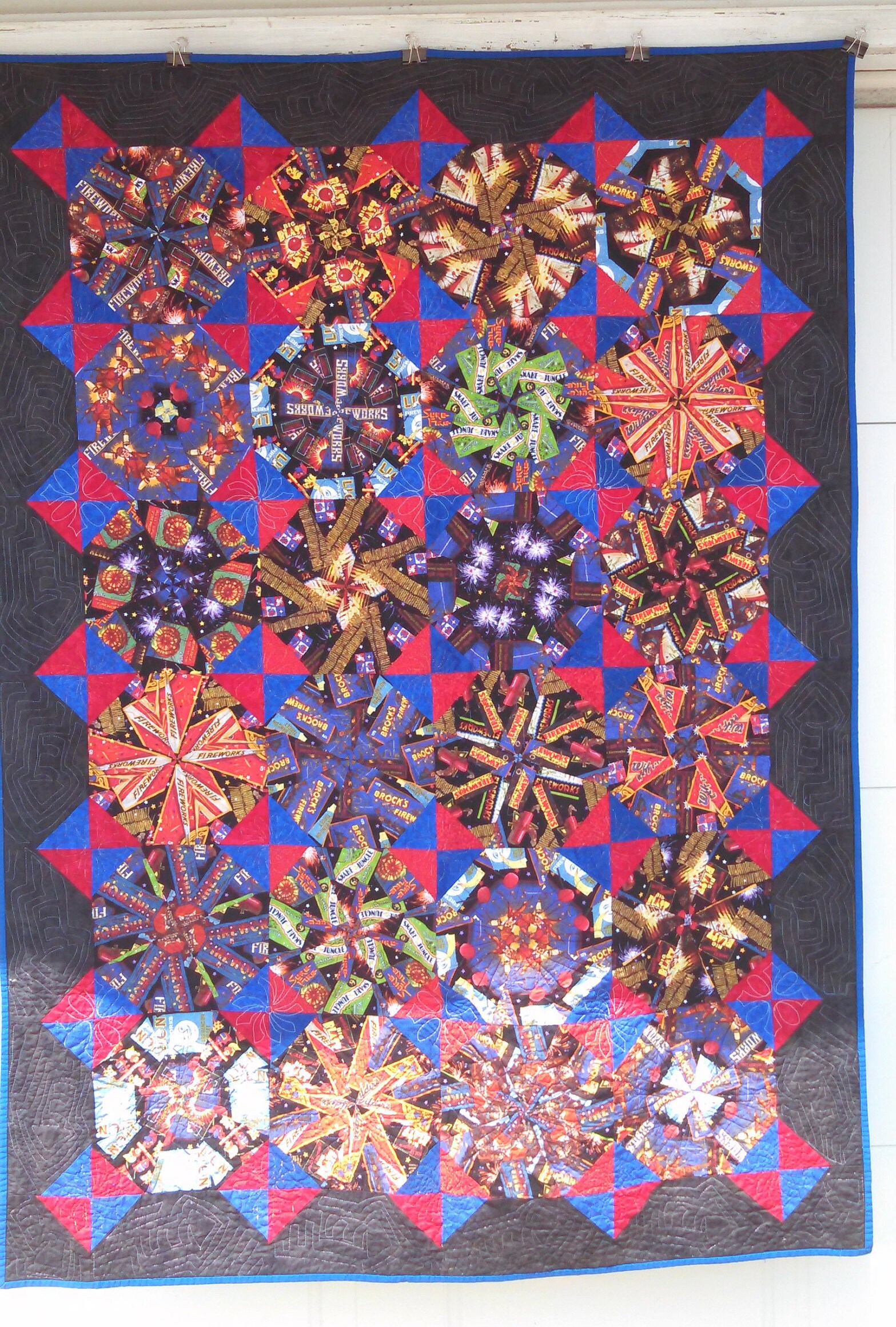 Fireworks Quilt Etsy