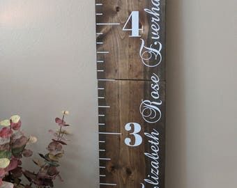 Wooden Child Growth Chart