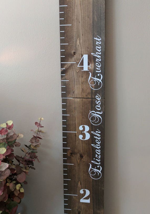 How To Mark A Wooden Growth Chart