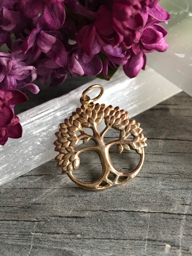 Bronze Tree of Life Pendant 23mm X 22mm Etsy