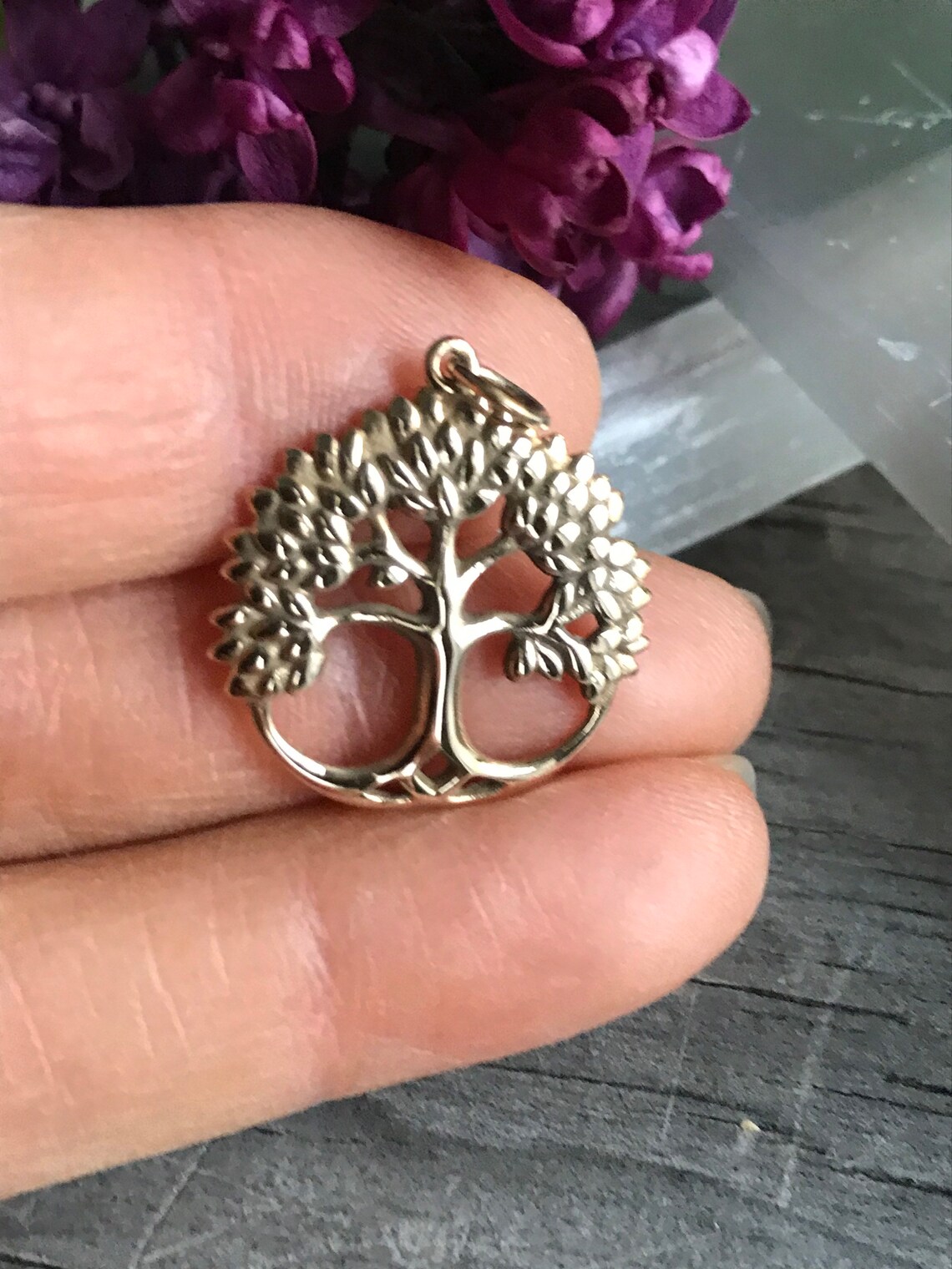 Bronze Tree of Life Pendant 23mm X 22mm Etsy