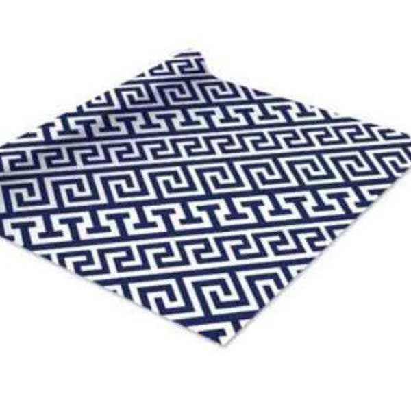 Contact paper, trendy geometric navy and white print, Adhesive Shelf Liner, vinyl.18"x10'