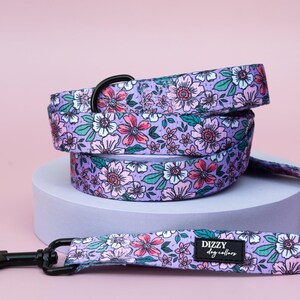 Lilac Floral | Dog Leash | Dog Lead