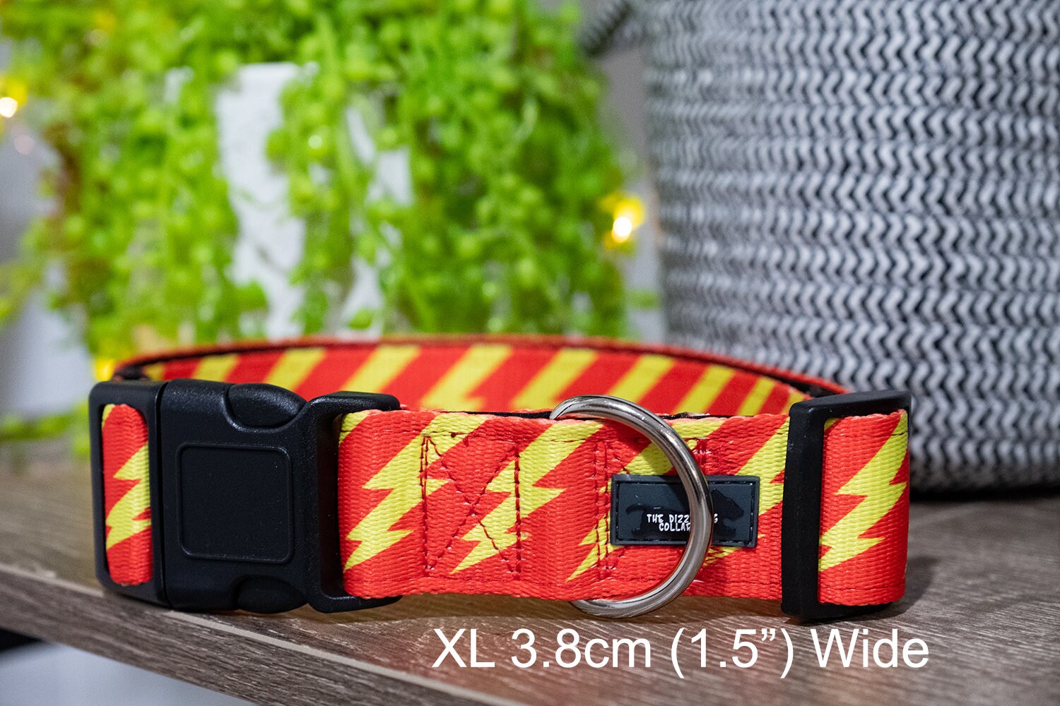 Lightning Bolt Dog Collar / Yellow Dog Collar / Australian Etsy