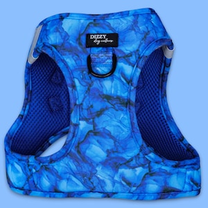 No Pull, Step In Harness | Suitable for XS to Medium Dogs and Cats | Blue Marble