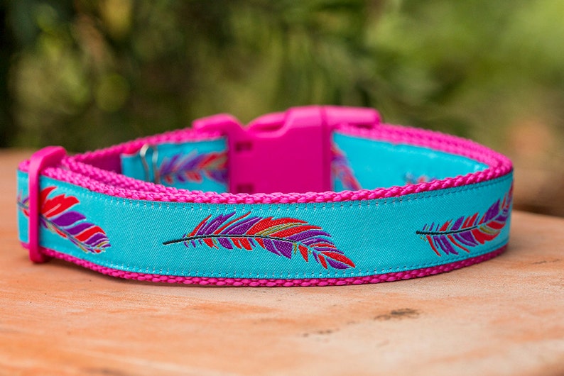Collare Di Cane Di Boho Piuma Cane Collari Australia Xs Xl Etsy