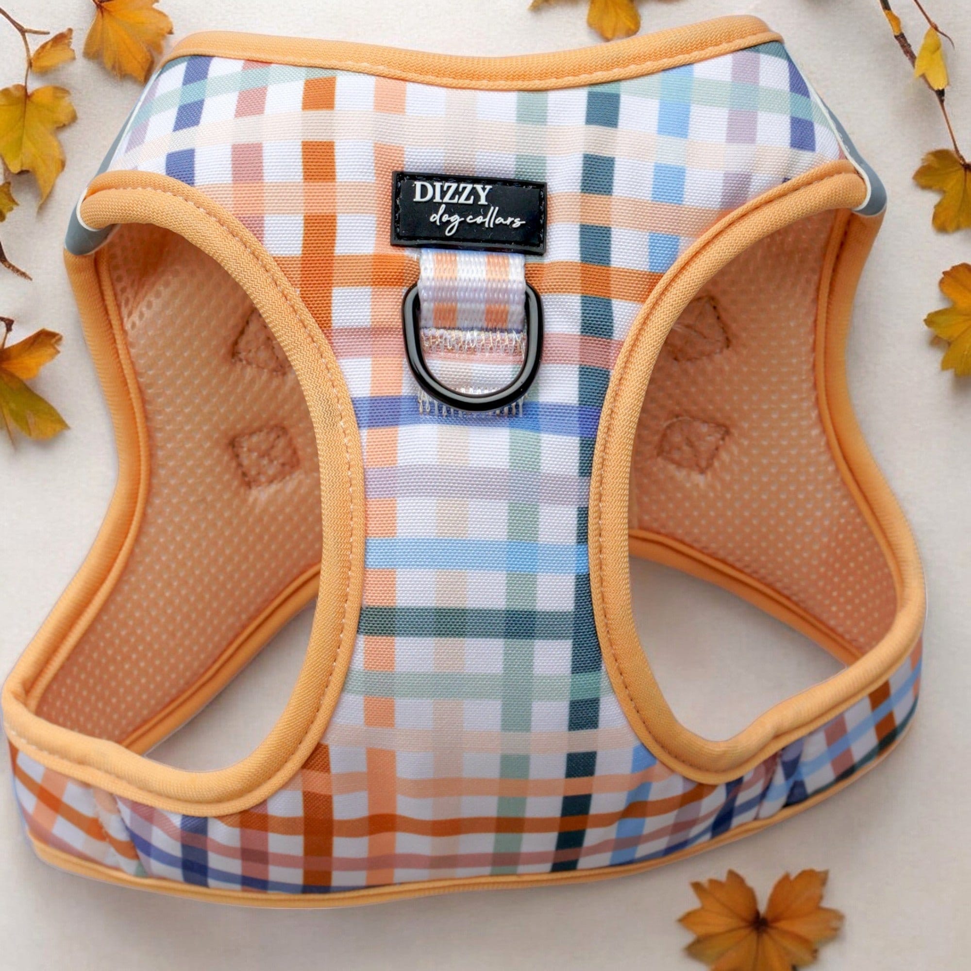 No Pull, Step In Harness | Suitable for XS to Medium Dogs and Cats | Vintage Gingham