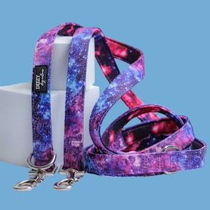 Double Ended Training Lead | Hands Free - Crossbody Dog Lead | Galaxy