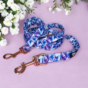 Double Ended Training Lead |Hands Free - Crossbody Dog Lead | Butterfly Ballet