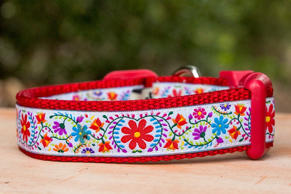 Boho Dog Collar / Hippie Dog Collar / Australian Made Dog Etsy