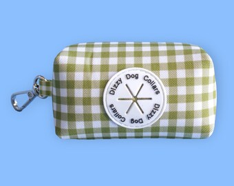 Olive Gingham | Waste Bag Holder