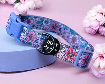 Lilac Floral Dog Collar | Value Range Dog Collar