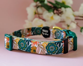 Boho tuin hondenhalsband | Waarde bereik hondenhalsband