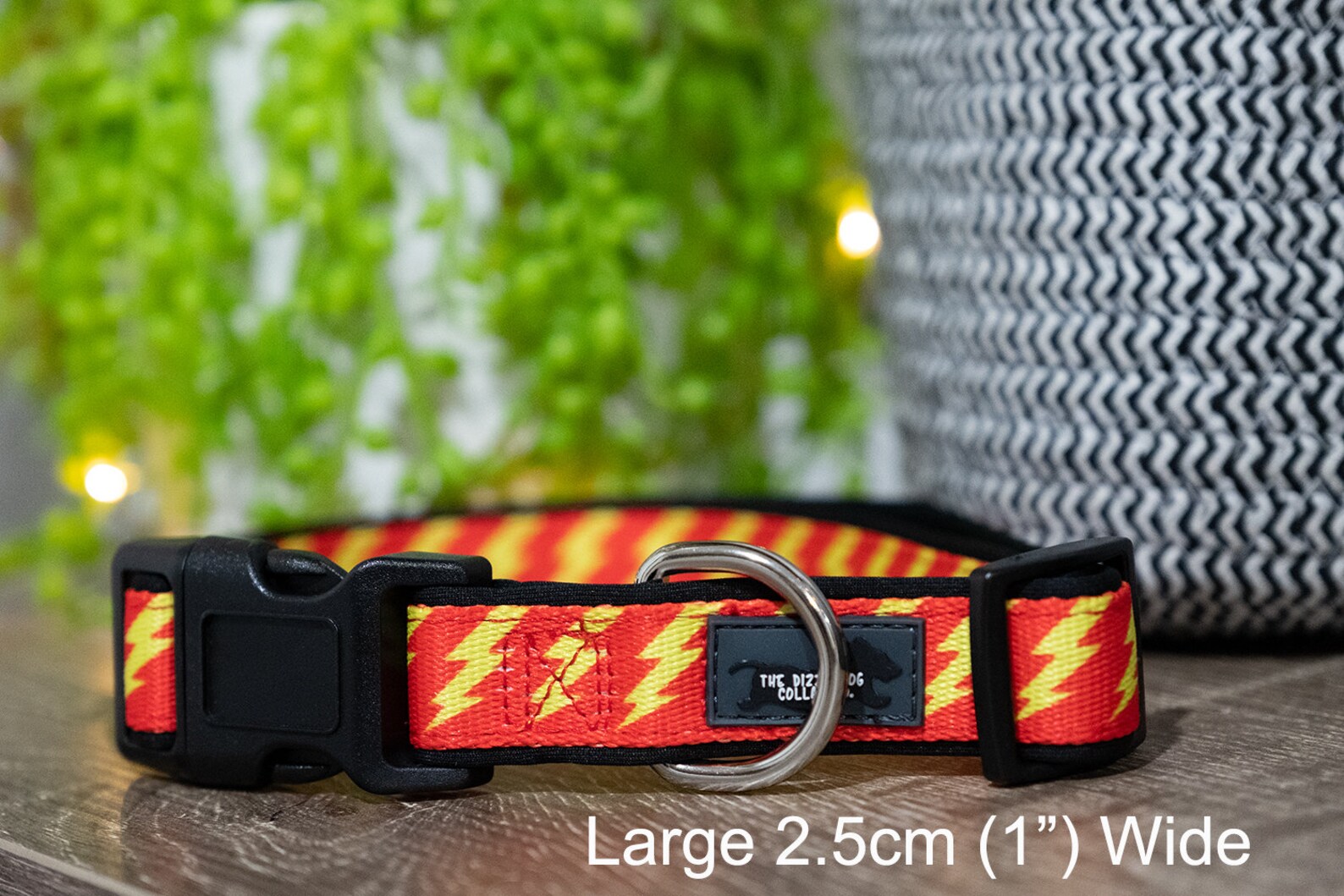 Lightning Bolt Dog Collar / Yellow Dog Collar / Australian Etsy