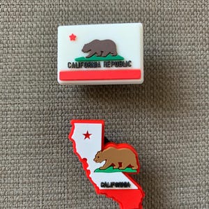 California Flag Croc Charm