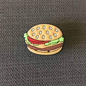 Hamburger Croc Charm