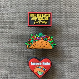Love Tacos Shoe Charms