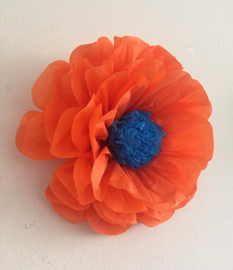 Fiesta Paper Flower Set of 5 for Cinco De Mayo Fiesta Themed Etsy