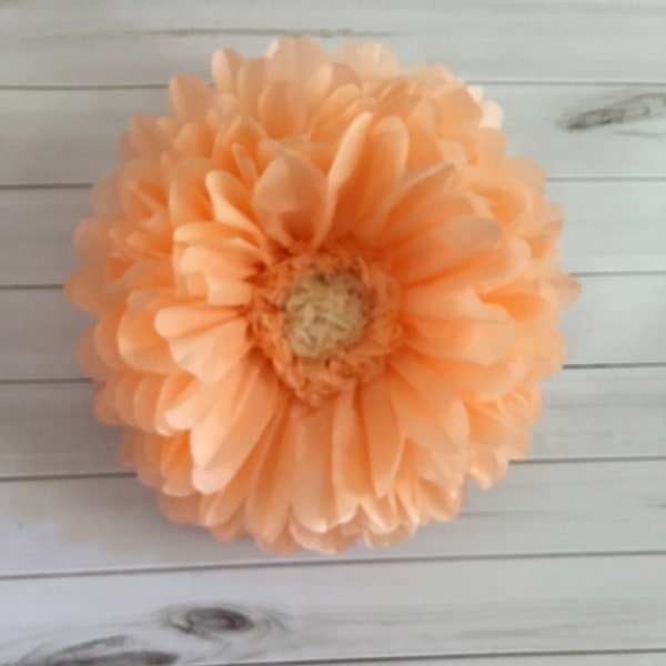 Choose your own orange paper flower backdrop for bridal showers and weddings, parties, baby showers, corporate events and home decor