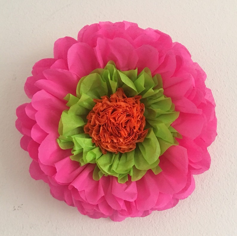 Fiesta Paper Flower Set of 5 for Cinco De Mayo Fiesta Themed Etsy
