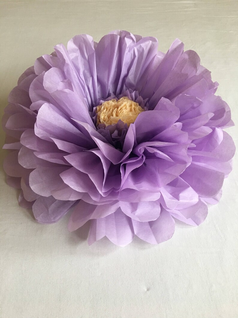 Large Lavender Tissue Paper Flower Perfect for Bridal or Baby Etsy