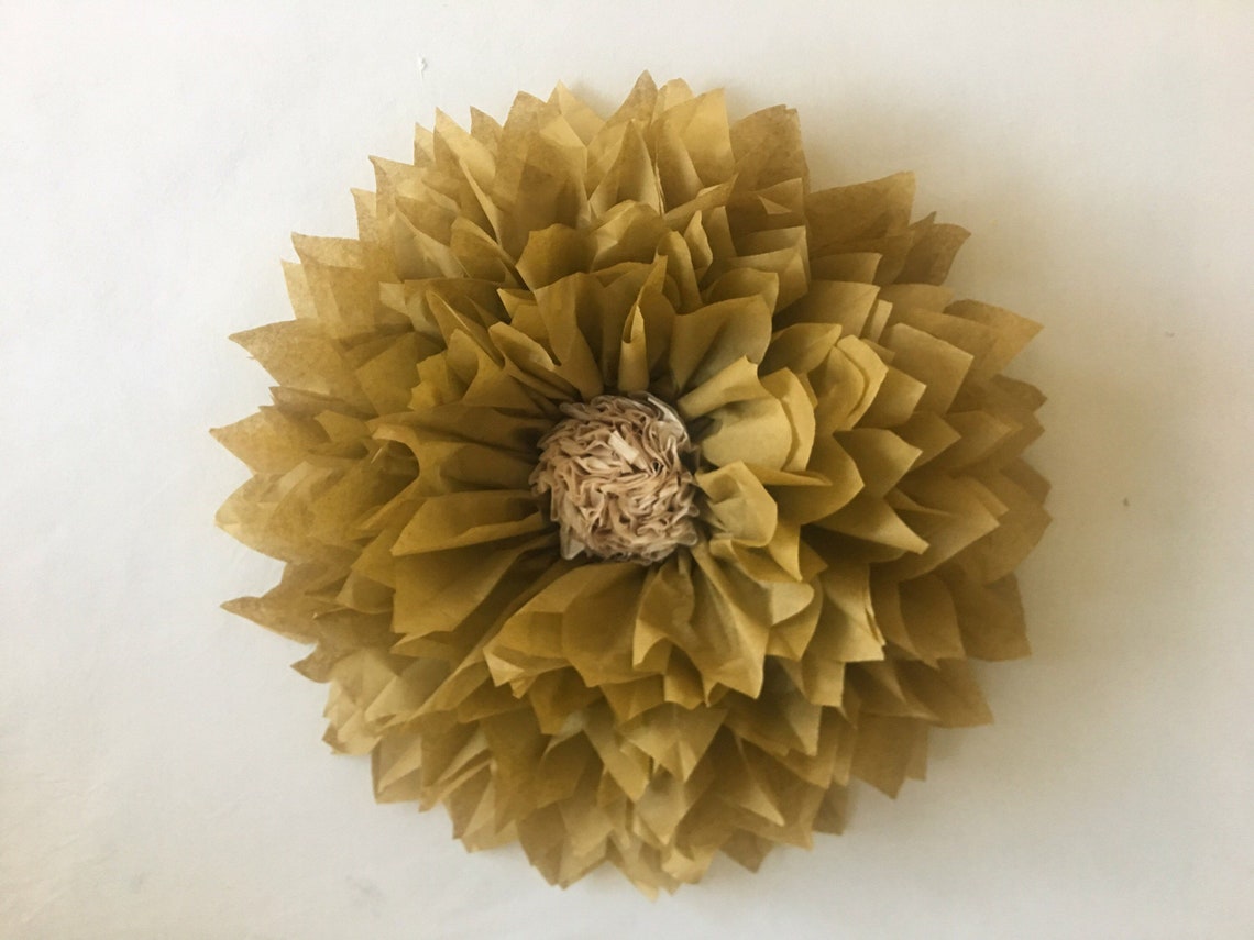 Gold Flower Wall Decor Perfect for Wedding Flowers Photo Etsy