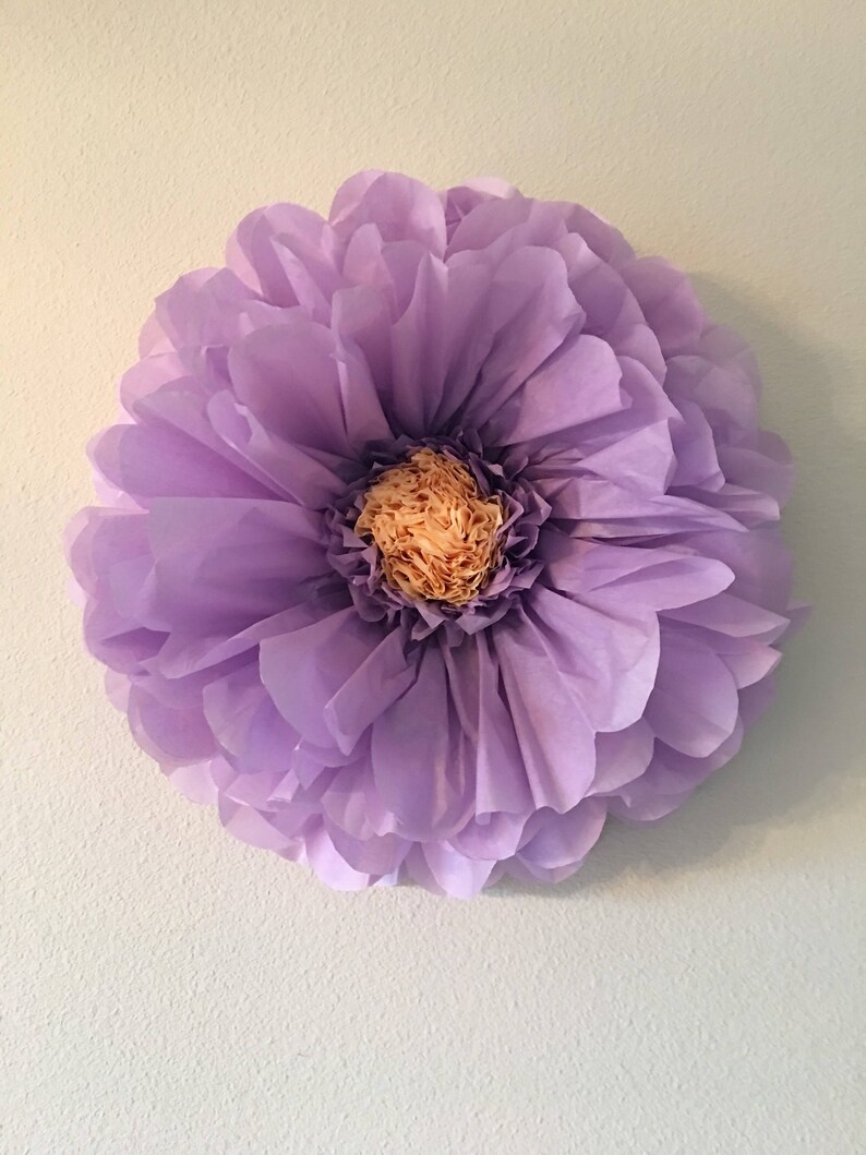 Large 14 pastel paper flower set for parties room decor Etsy