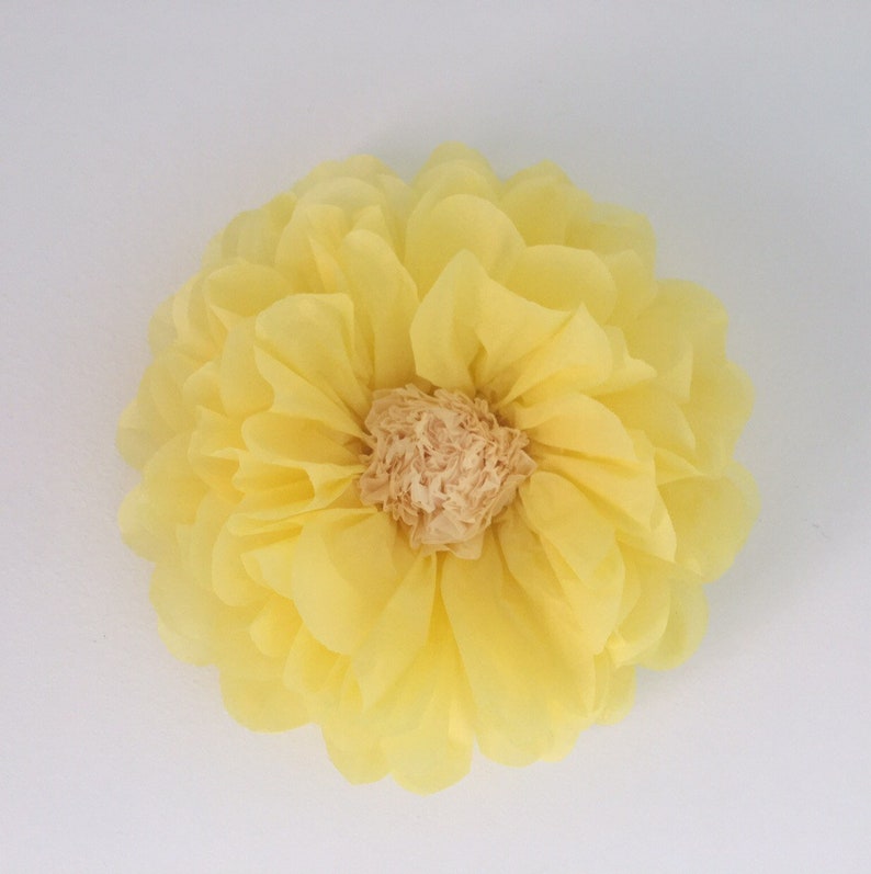 Tissue paper flowers in yellow white and sunflowers Etsy