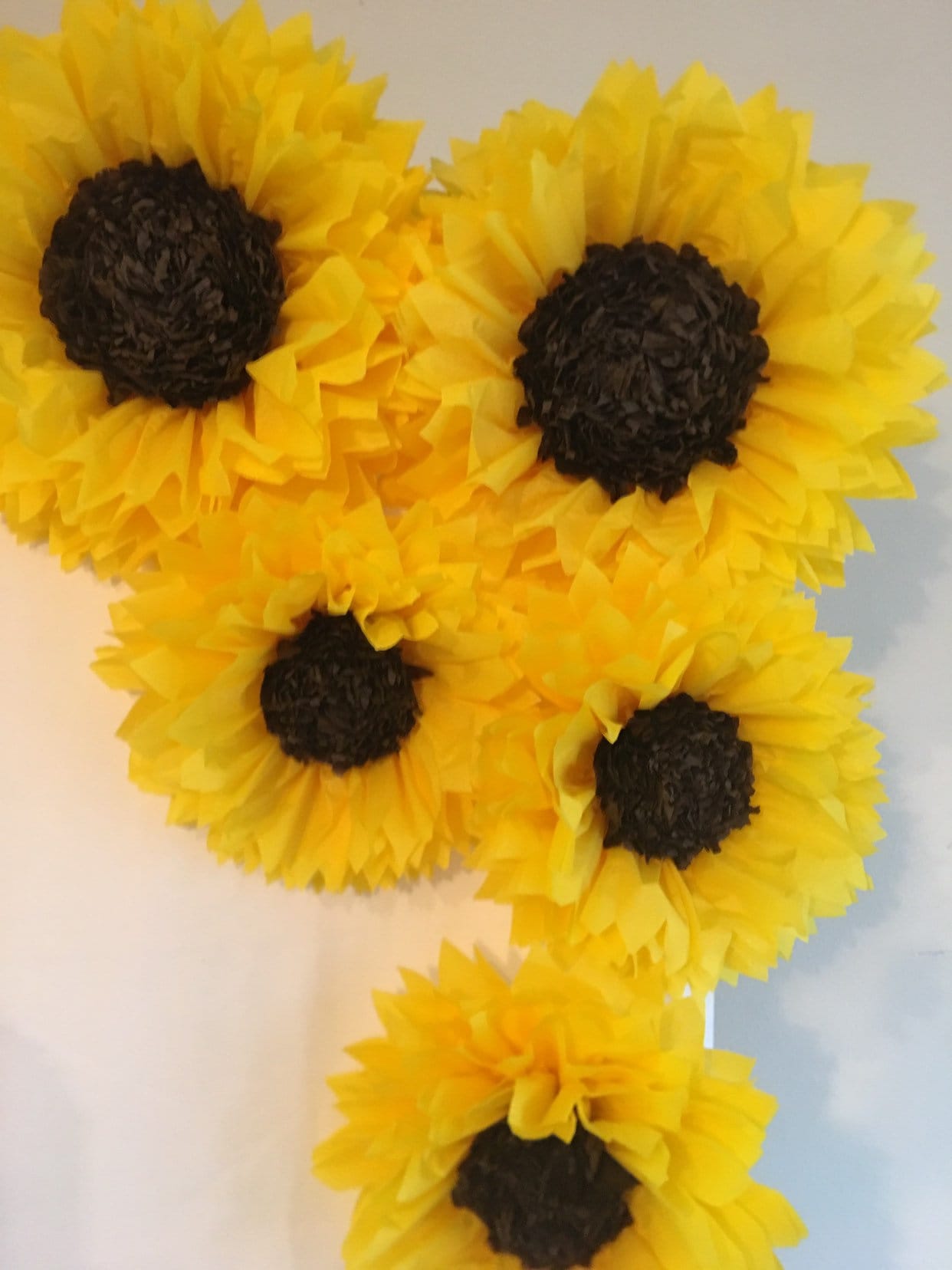 Tissue Paper Sunflowers for Rustic Sunflower Weddings and Etsy