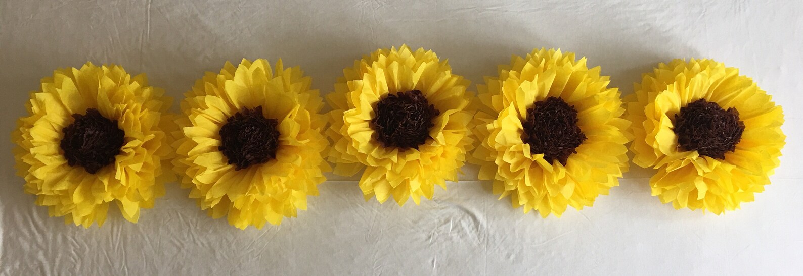 Large Tissue Paper Sunflowers for Rustic Wedding Decor Fall Etsy