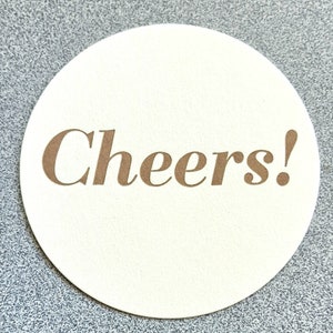 ¡Salud! Impreso en posavasos x 100