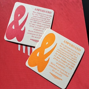 Ampersand-onderzetters