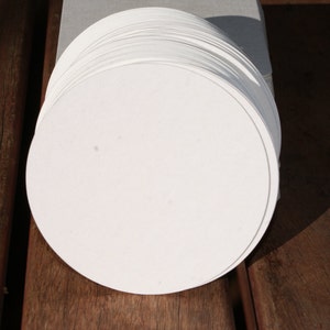 Dessous de verre ronds, carrés ou festonnés X 50