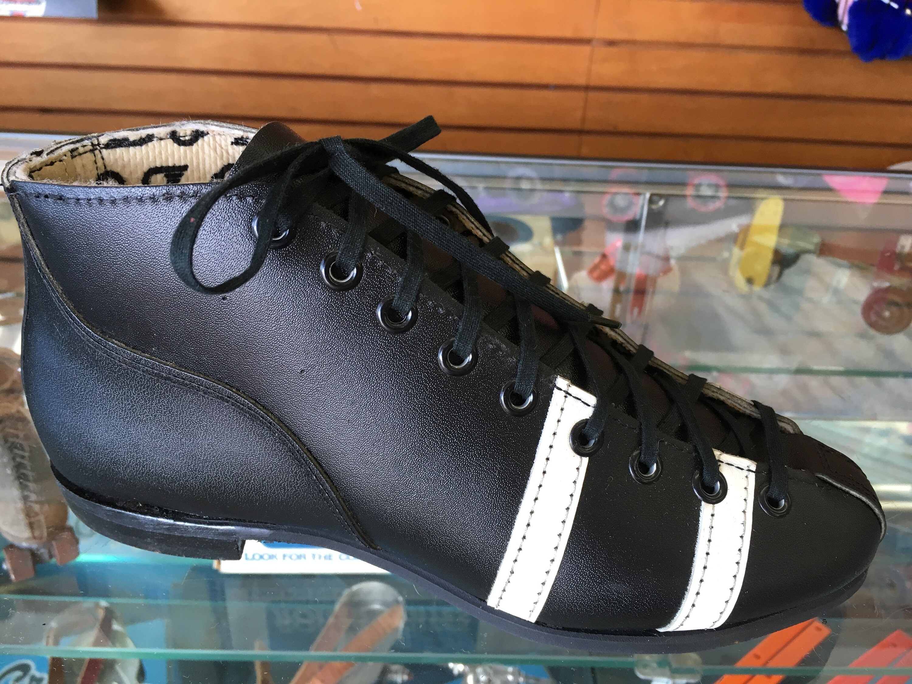 Vintage Oberhamer Quad Skate Shoe Model 86 Black w/white Etsy