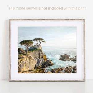 California Coast Photography, Lone Cypress Tree Print, Coastal Wall Decor, California Landscape, Monterey Bay Wall Art, Big Sur Photography