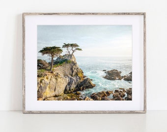 California Coast Photography, Lone Cypress Tree Print, Coastal Wall Decor, California Landscape, Monterey Bay Wall Art, Big Sur Photography