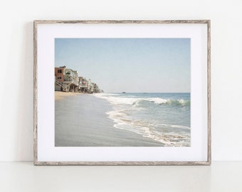 Malibu Prints, California Wall Art, Malibu Beach House, Beach Photography, Coastal Beach Decor, Beach Cottage Artwork